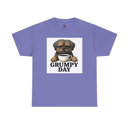 Shorkie Grumpy Dog Unisex Heavy Cotton Tee, Funny Pet Lover Shirt, Gift for Dog Owners, Humor T-Shirt, Cute Casual Wear