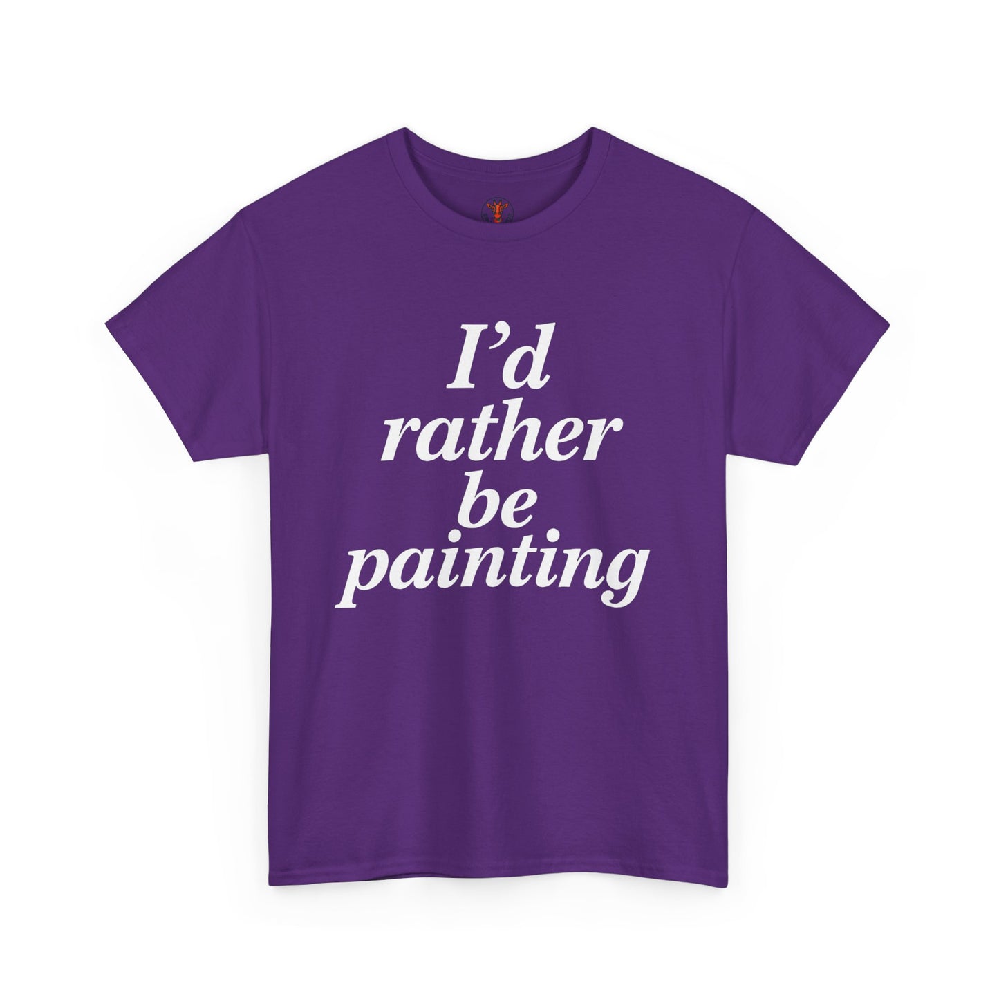 Art Lover's Unisex Heavy Cotton Tee - I'd Rather Be Painting, Gift for Artists, Creative Expression Shirt, Casual Wear, Art Enthusiast [...]