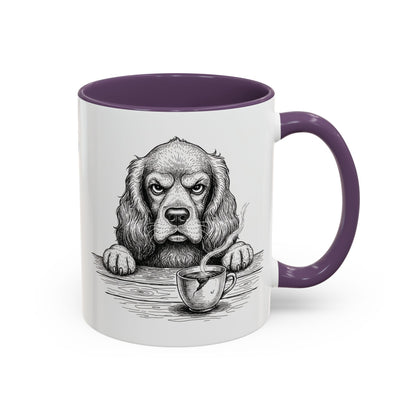 Grumpy Cocker Spaniel Coffee Club — Art Print / Mug