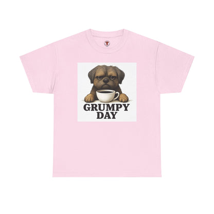 Shorkie Grumpy Dog Unisex Heavy Cotton Tee, Funny Pet Lover Shirt, Gift for Dog Owners, Humor T-Shirt, Cute Casual Wear