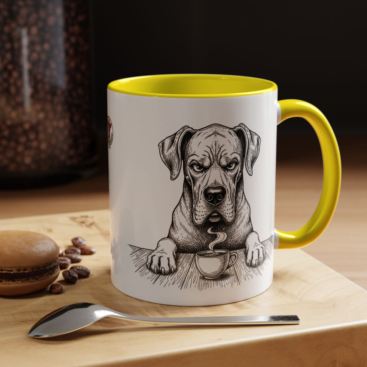 Grumpy Great Dane Coffee Club — Art Print / Mug