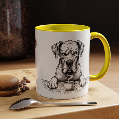 Grumpy Great Dane Coffee Club — Art Print / Mug