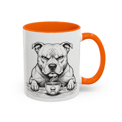 Grumpy Staffordshire Bull Terrier Coffee Club — Art Print / Mug