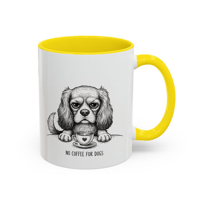 Grumpy Cavalier King Charles Spaniel Coffee Club — Art Print / Mug /