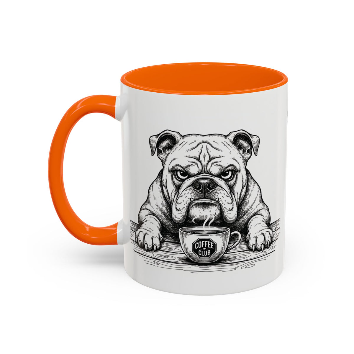 Grumpy Bulldog Coffee Club — Art Print / Mug /
