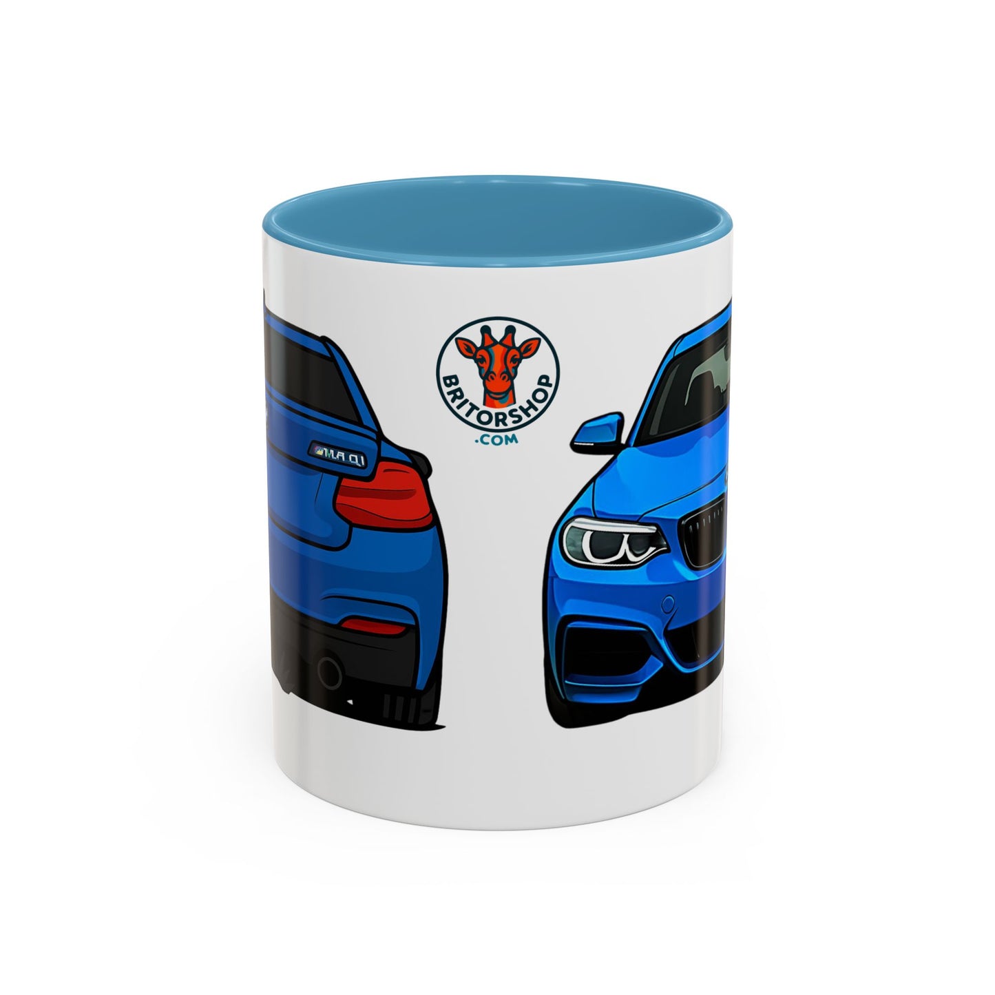 Coffee Mug - Bmw M240i F22 M Performance Estriol Blue Car Design