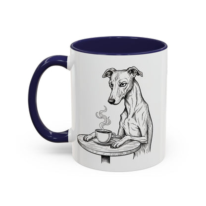 Grumpy Whippet Coffee Club — Art Print / Mug