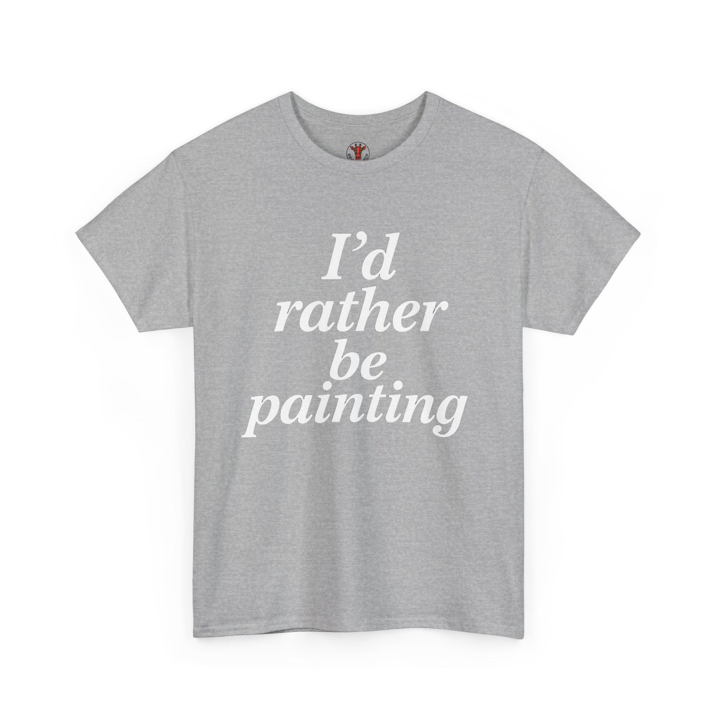 Art Lover's Unisex Heavy Cotton Tee - I'd Rather Be Painting, Gift for Artists, Creative Expression Shirt, Casual Wear, Art Enthusiast [...]