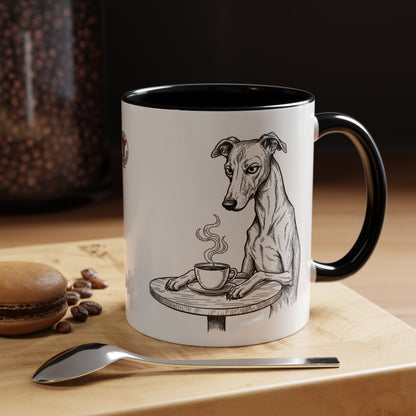 Grumpy Whippet Coffee Club — Art Print / Mug