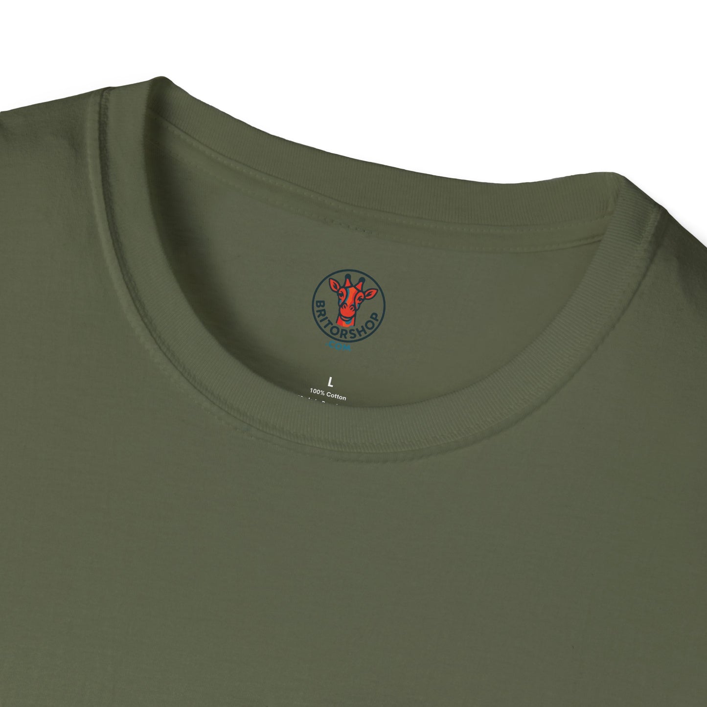 Minimal Crown Chest-Embroidered T-Shirt