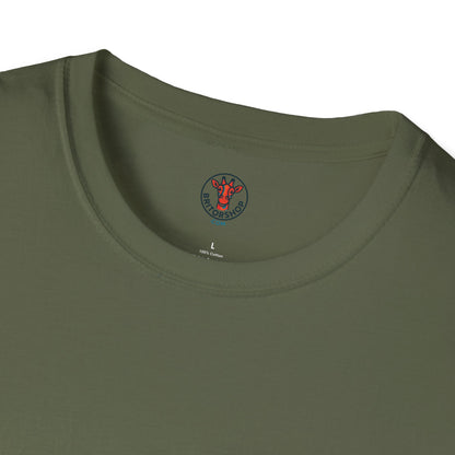 Minimal Crown Chest-Embroidered T-Shirt