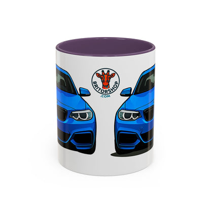 Coffee Mug - Bmw M240i F22 B58 M Performance Estoril Blue Design