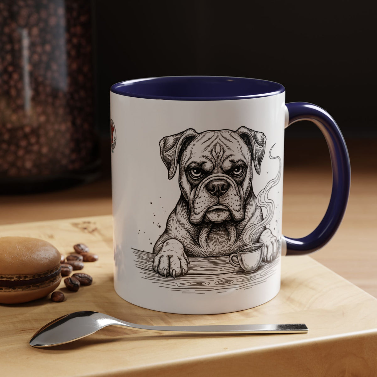 Grumpy Boxer Coffee Club — Art Print / Mug /