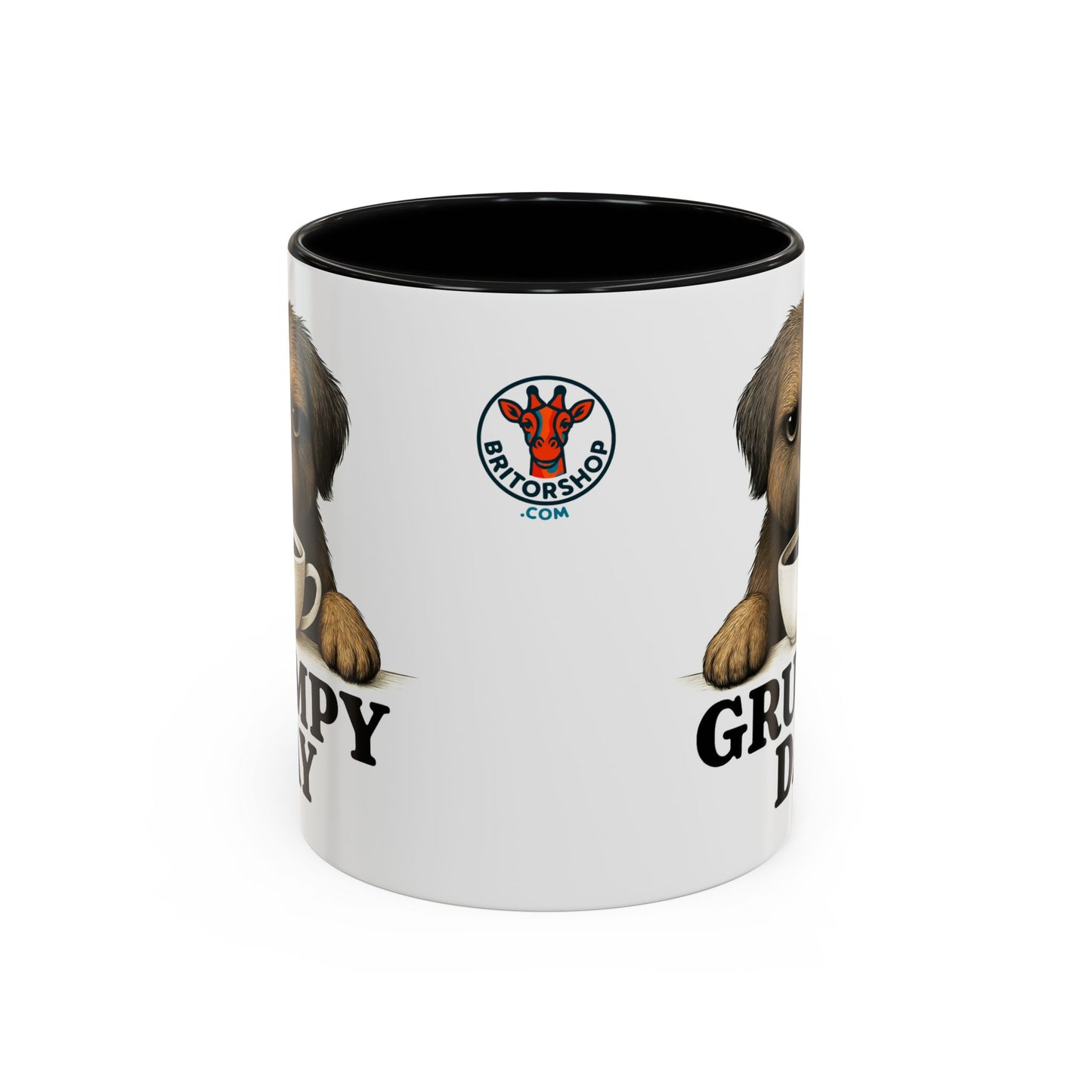 Grumpy Day Coffee Mug, shorkie, Funny Dog Mug, Pet Lover Gift, Morning Motivation, Coffee Lover Gift, Black Accent Mug