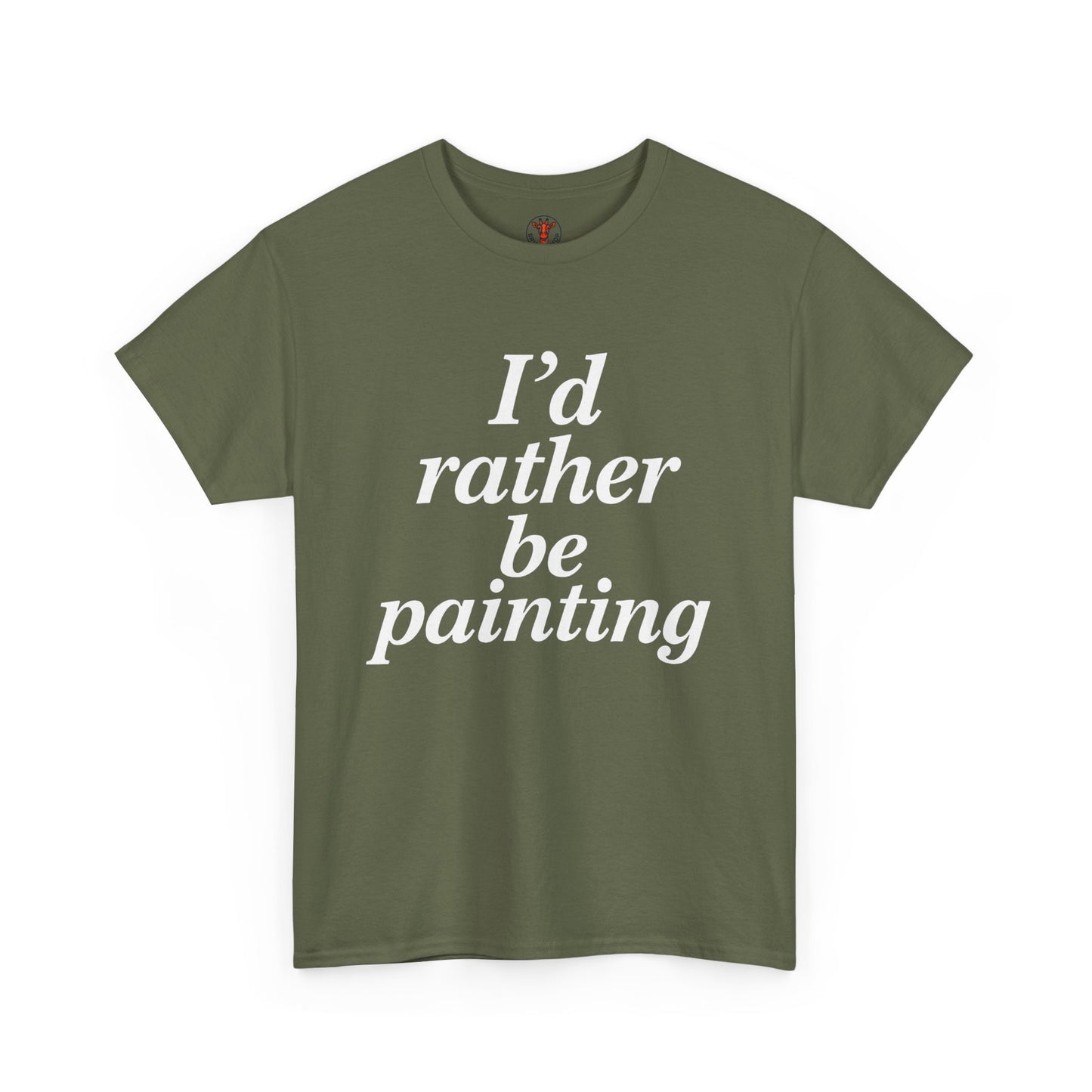 Art Lover's Unisex Heavy Cotton Tee - I'd Rather Be Painting, Gift for Artists, Creative Expression Shirt, Casual Wear, Art Enthusiast [...]