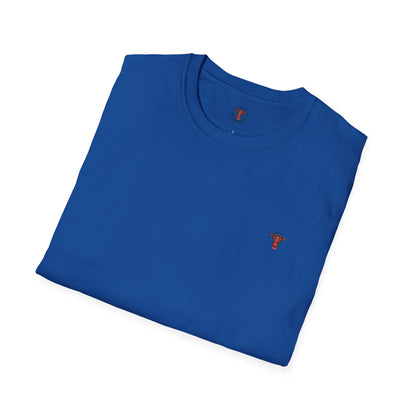 Minimal Crown Chest-Embroidered T-Shirt