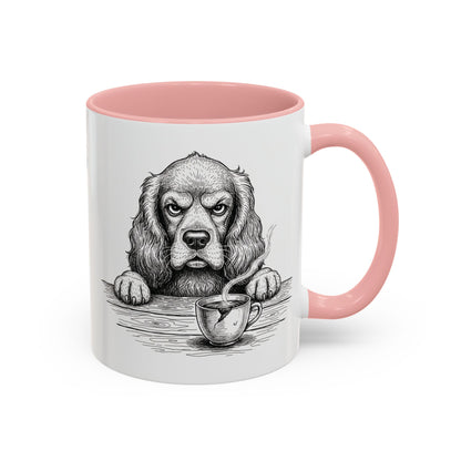 Grumpy Cocker Spaniel Coffee Club — Art Print / Mug
