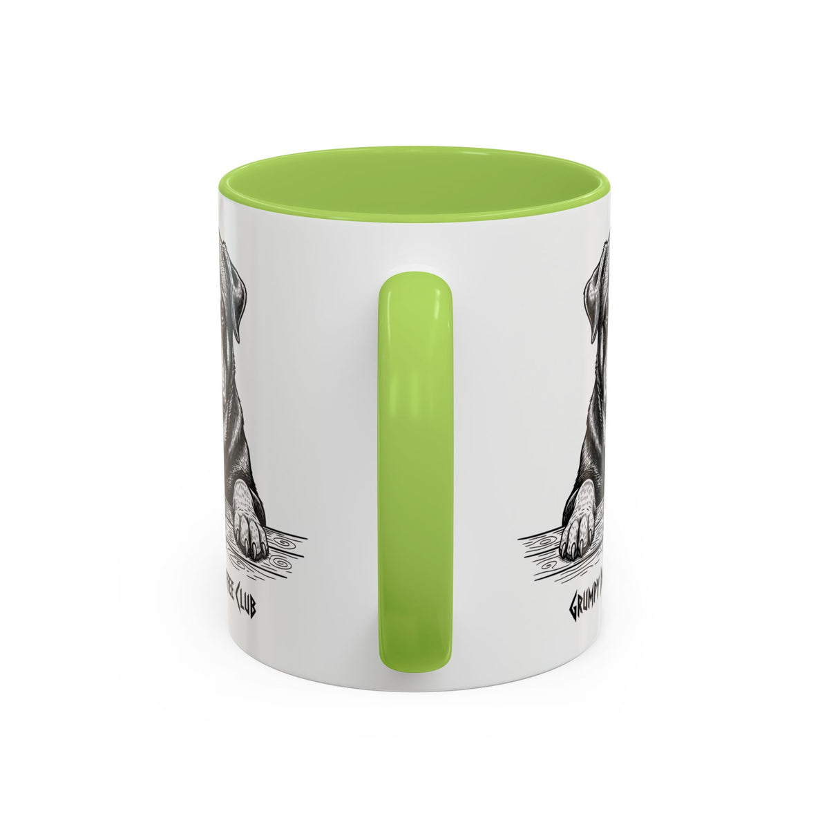  Grumpy Rottweiler Coffee Club — Art Print / Mug