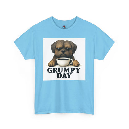 Shorkie Grumpy Dog Unisex Heavy Cotton Tee, Funny Pet Lover Shirt, Gift for Dog Owners, Humor T-Shirt, Cute Casual Wear