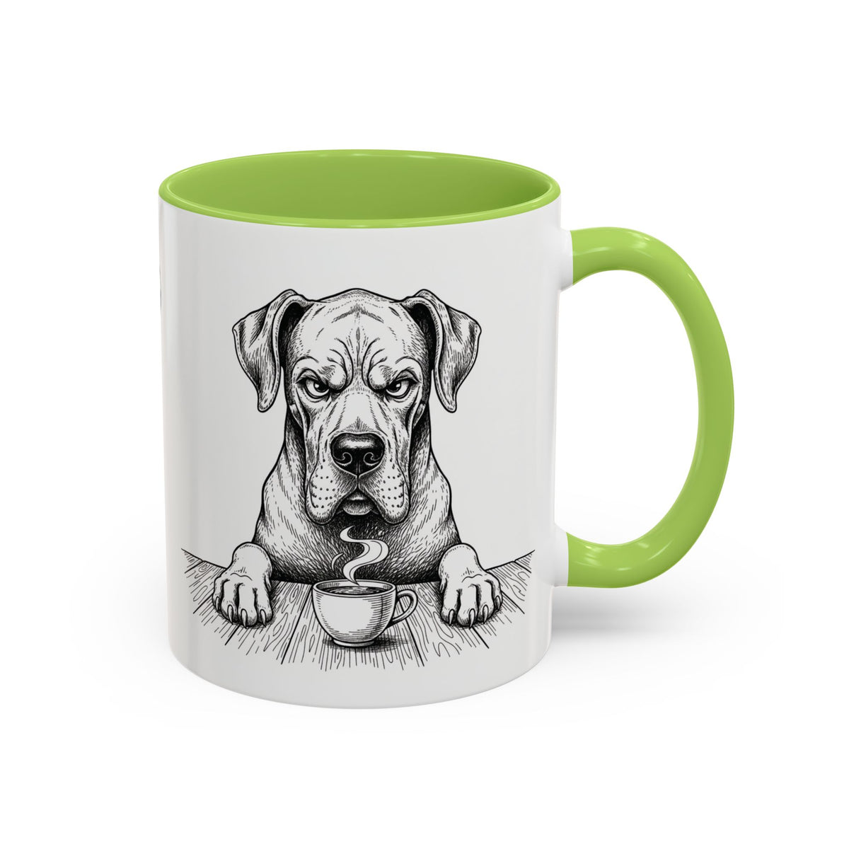 Grumpy Great Dane Coffee Club — Art Print / Mug