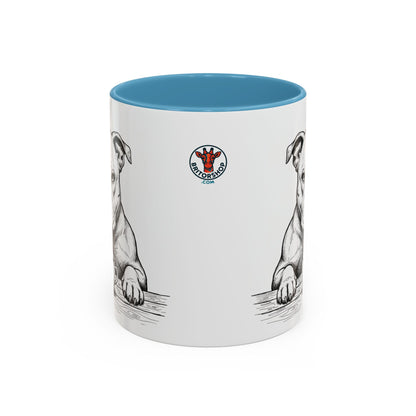 Grumpy Staffordshire Bull Terrier Coffee Club — Art Print / Mug