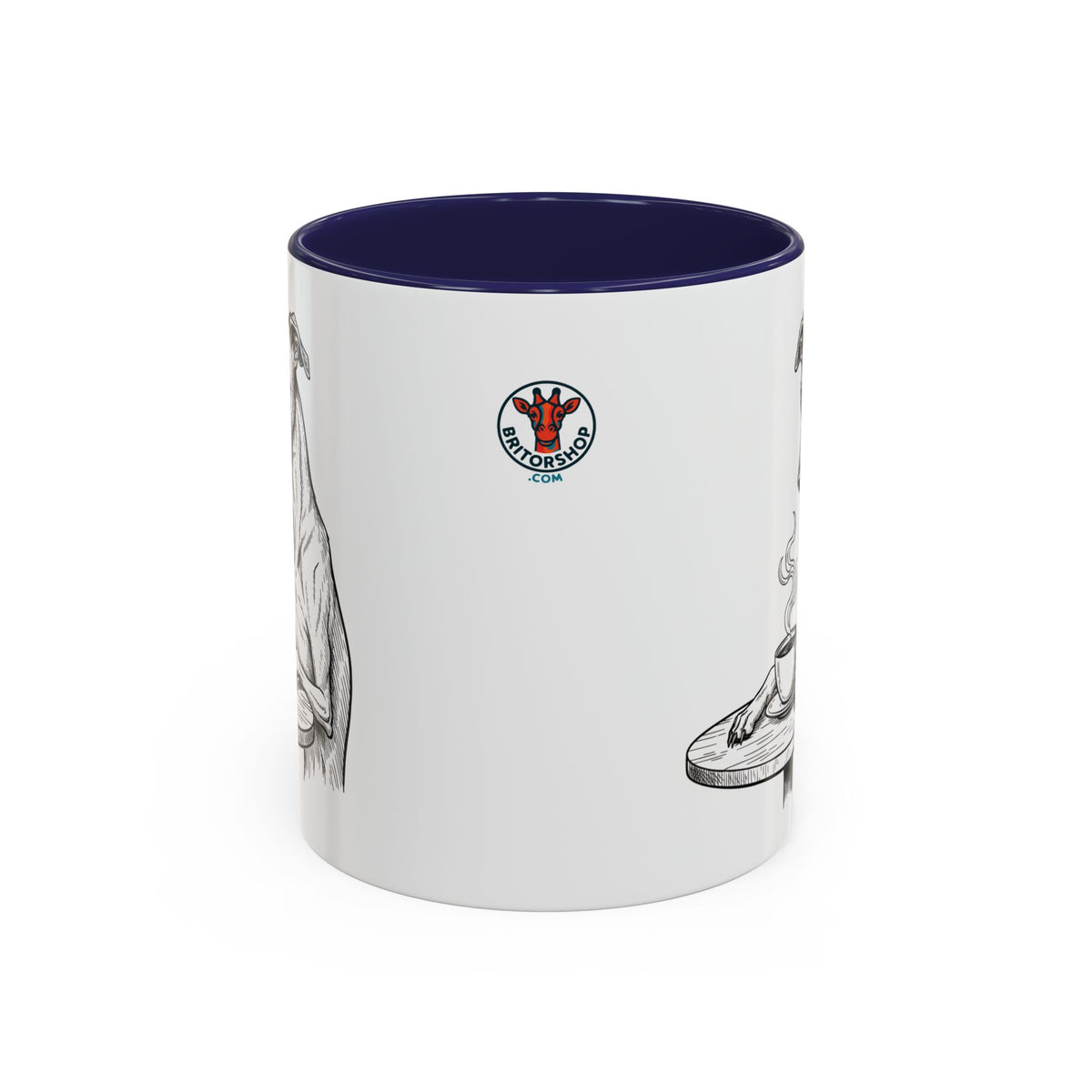 Grumpy Whippet Coffee Club — Art Print / Mug