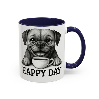 Playful boxer Dog Coffee Mug – Perfect Gift for Dog Lovers, Birthday Mug, Cute Pet Art, Happy Day Mug, Unique Animal Lover Gift