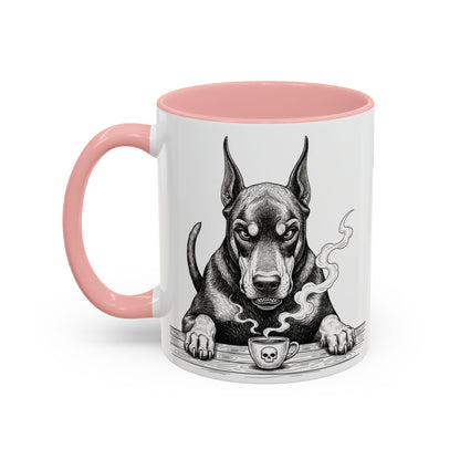 Grumpy Doberman Coffee Club — Art Print / Mug