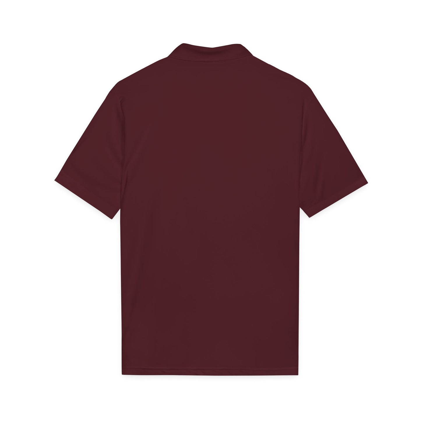 Embroidered Giraffe Polo Shirt — Lightweight White Performance Golf Polo