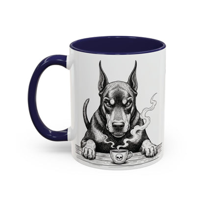 Grumpy Doberman Coffee Club — Art Print / Mug