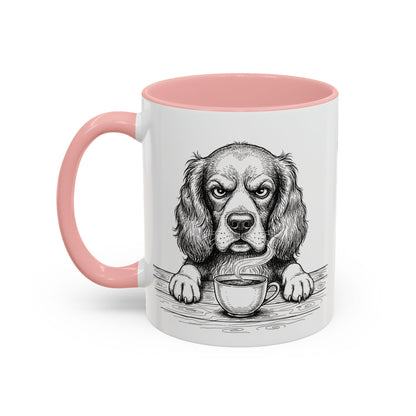 Grumpy Springer Spaniel Coffee Club — Art Print / Mug /