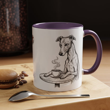 Grumpy Whippet Coffee Club — Art Print / Mug