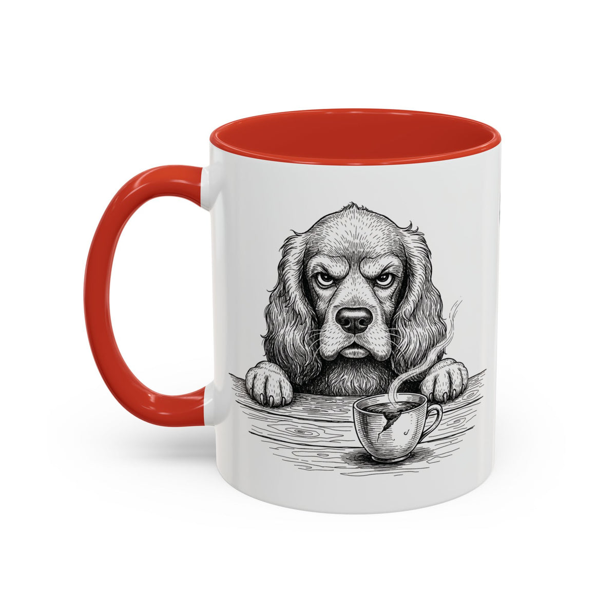 Grumpy Cocker Spaniel Coffee Club — Art Print / Mug