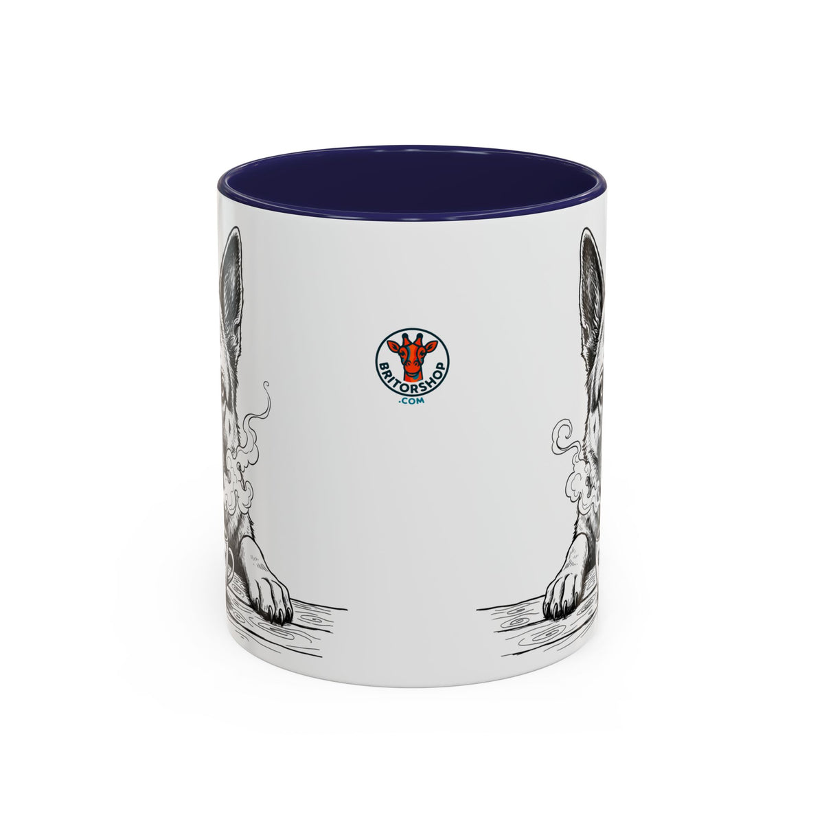 German Shepherd Mug —    Grumpy German Shepherd Coffee Club — Art Print / Mug /