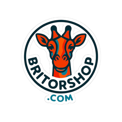 Giraffe Kiss-Cut Stickers - Britorshop Logo