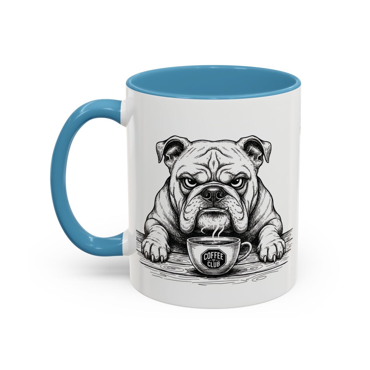 Grumpy Bulldog Coffee Club — Art Print / Mug /