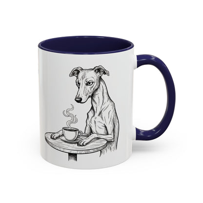 Grumpy Whippet Coffee Club — Art Print / Mug