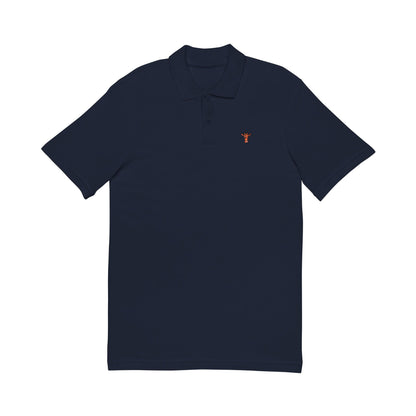 Embroidered Giraffe Logo Polo Shirt - Classic White Pique Polo