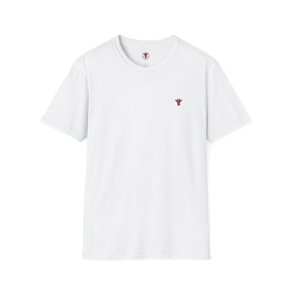 Minimal Crown Chest-Embroidered T-Shirt