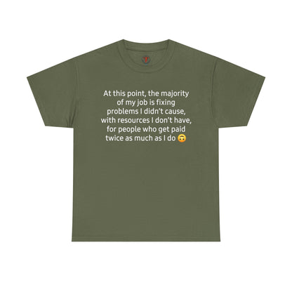 Smiley Face Unisex Heavy Cotton Tee - Casual Shirt, Trendy T-Shirt, Gift for Friends, Summer Outfit, Streetwear