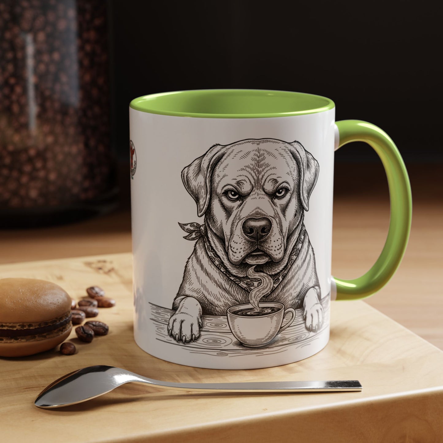 Grumpy Labrador Coffee Club — Art Print / Mug
