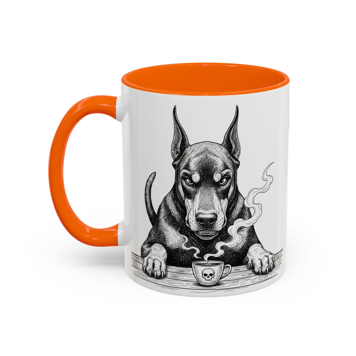 Grumpy Doberman Coffee Club — Art Print / Mug
