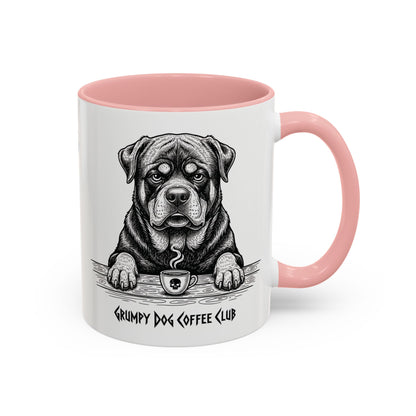  Grumpy Rottweiler Coffee Club — Art Print / Mug