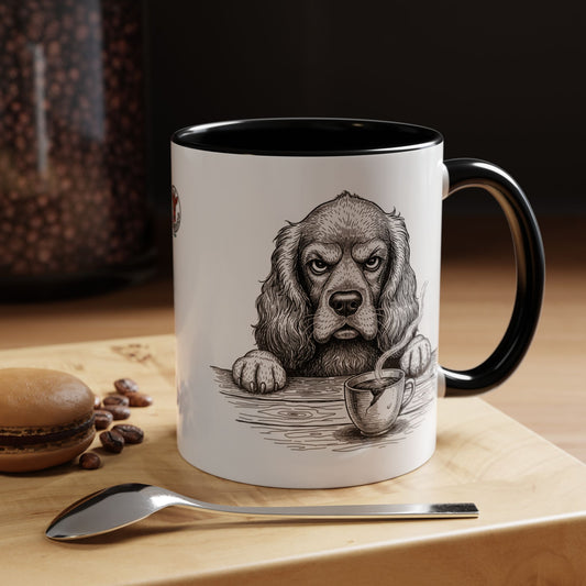 Grumpy Cocker Spaniel Coffee Club — Art Print / Mug