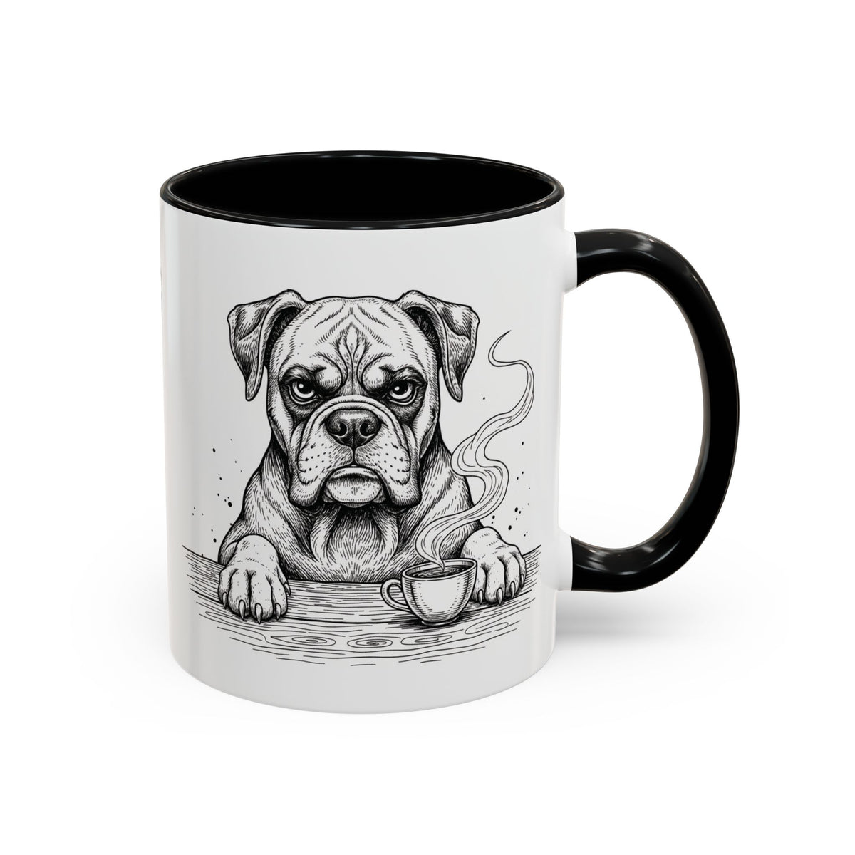 Grumpy Boxer Coffee Club — Art Print / Mug /