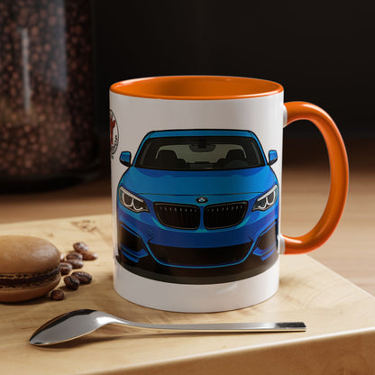 Coffee Mug - Bmw M240i F22 B58 M Performance Estoril Blue Design