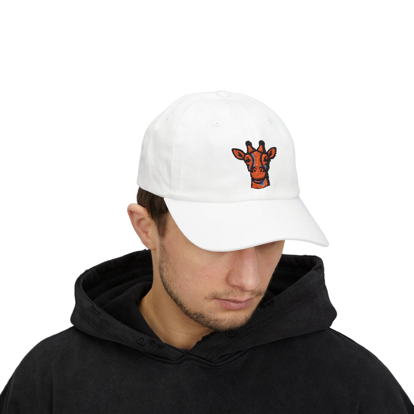Dad Cap - Giraffe Head and Britor Shop Logo Embroidered Design