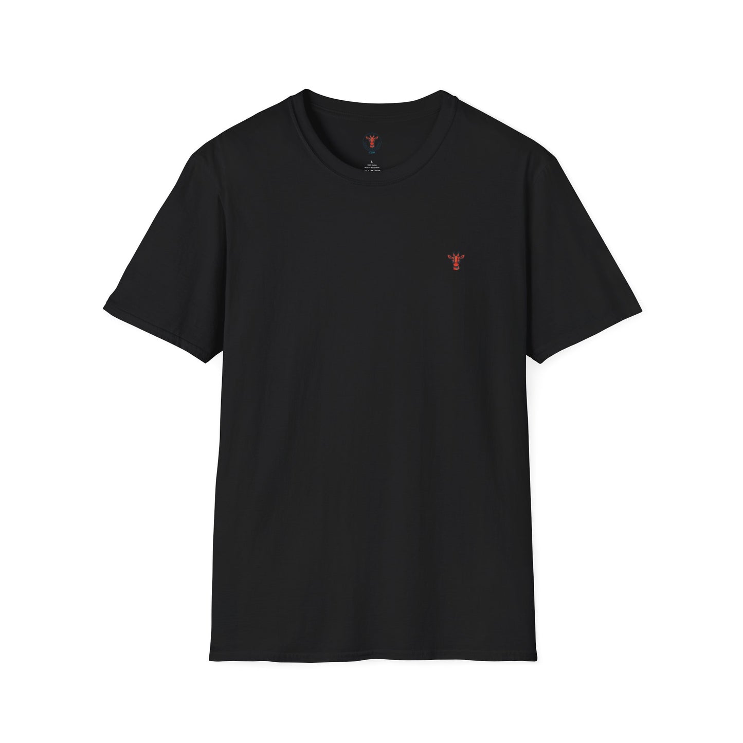 Minimal Crown Chest-Embroidered T-Shirt