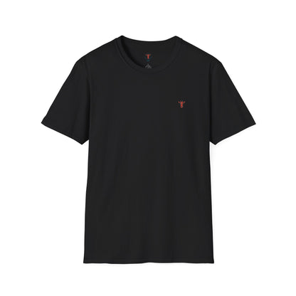 Minimal Crown Chest-Embroidered T-Shirt