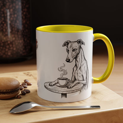 Grumpy Whippet Coffee Club — Art Print / Mug